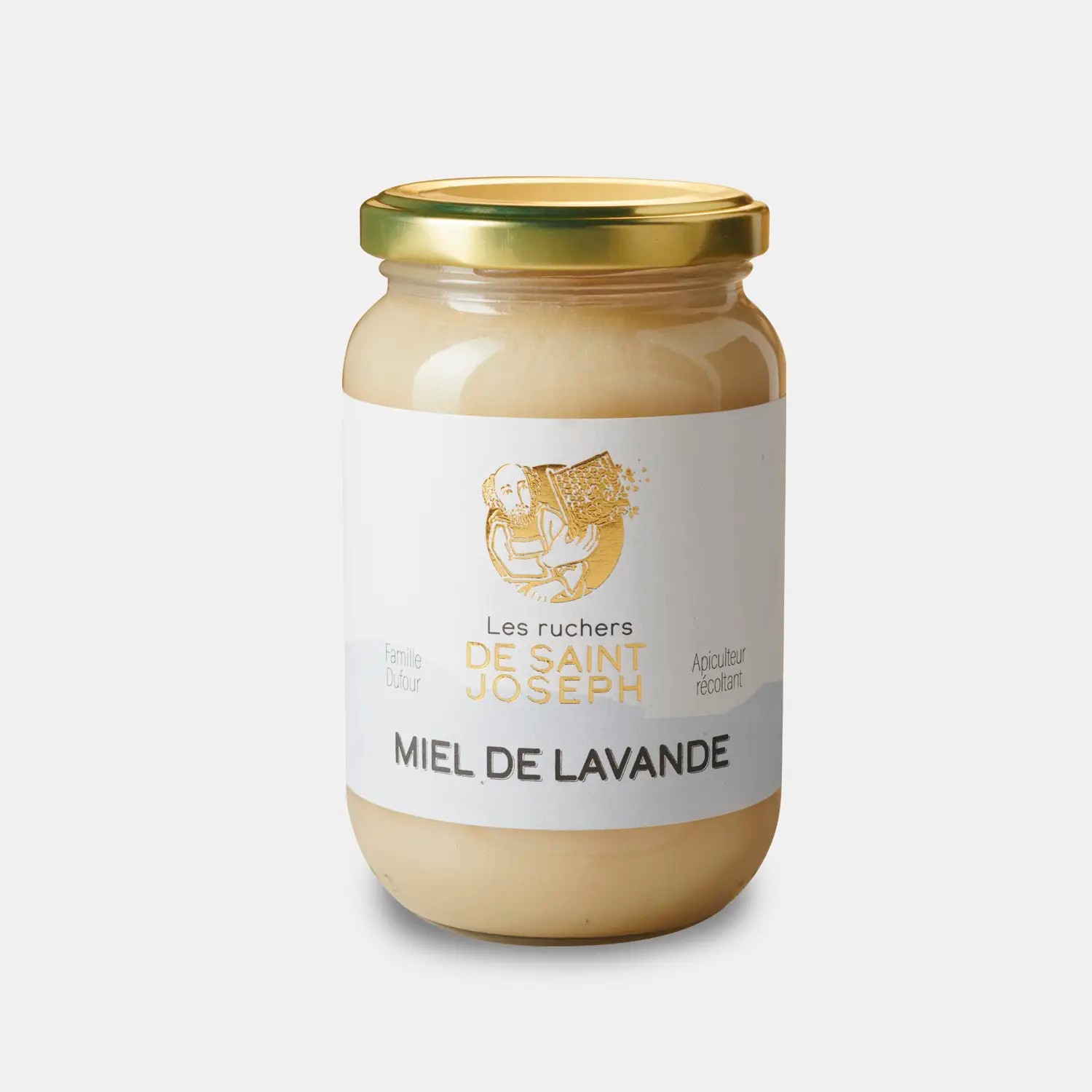 Pot de 500g de miel de lavande de la Drôme, Les Ruchers de Saint Joseph.